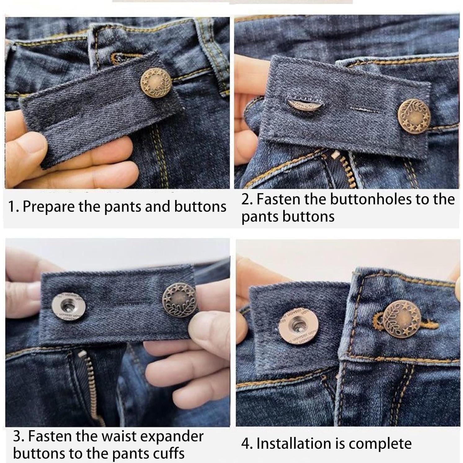 Extensores de Cintura para Jeans Lmuwecno 30 Piezas Multicolor