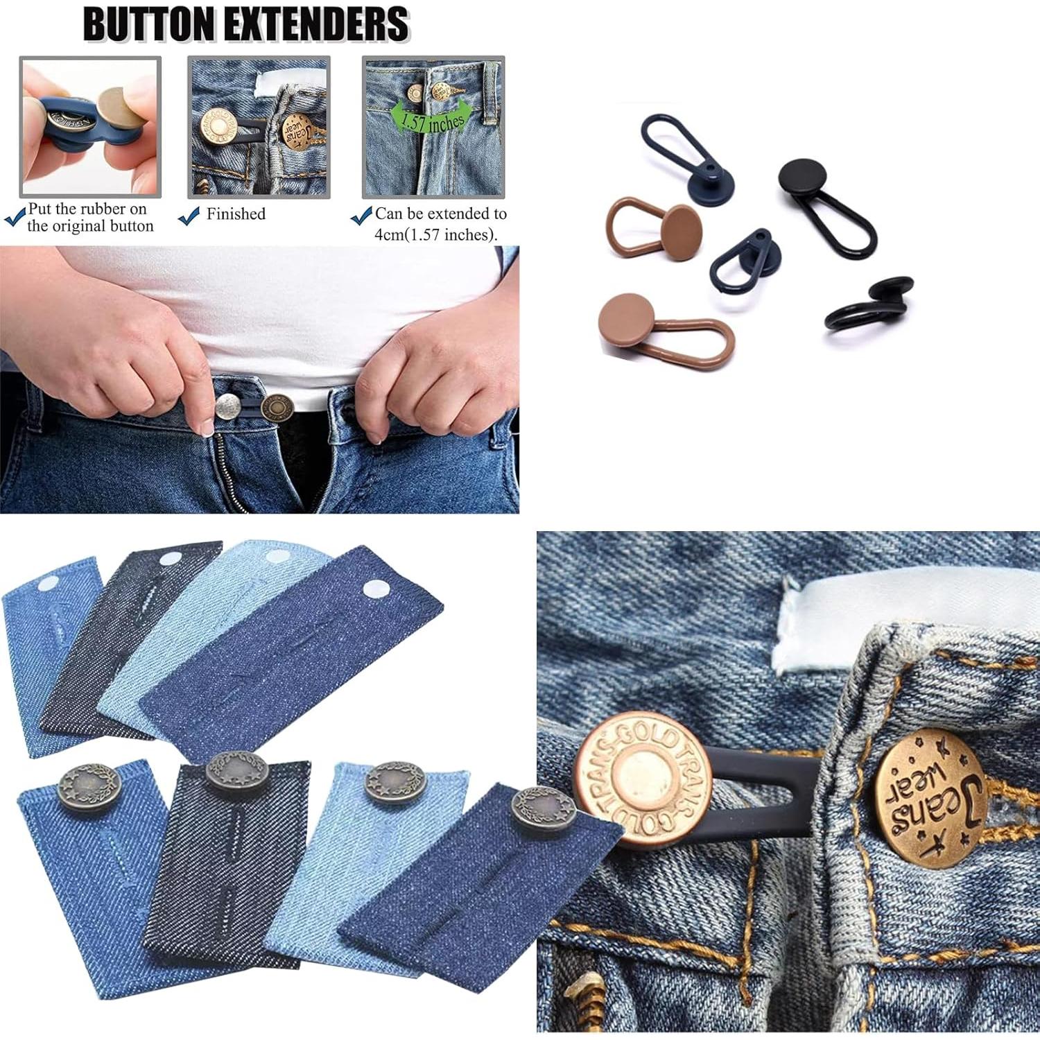 Extensores de Cintura para Jeans Lmuwecno 30 Piezas Multicolor