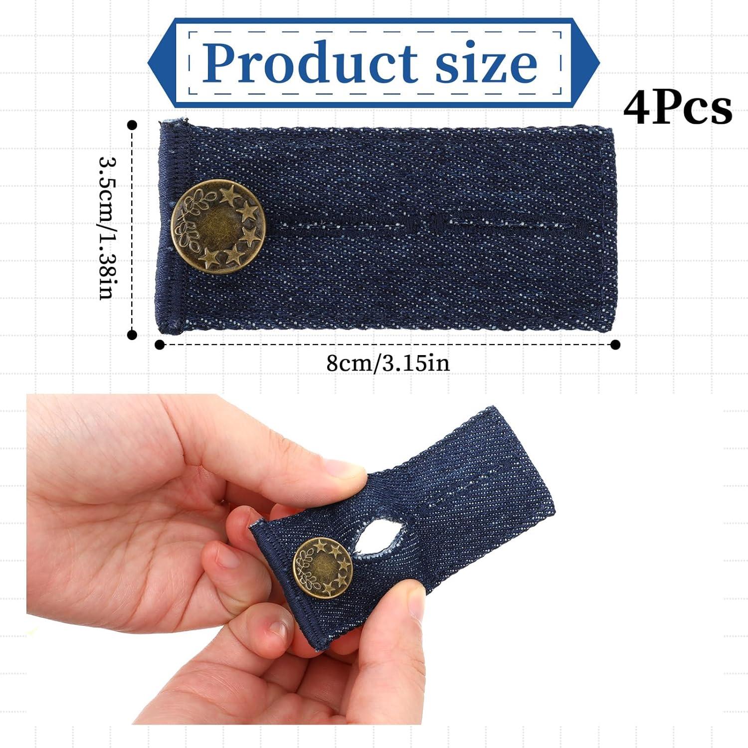 Extensores de Cintura Ajustables 4 Piezas Hariendny para Jeans