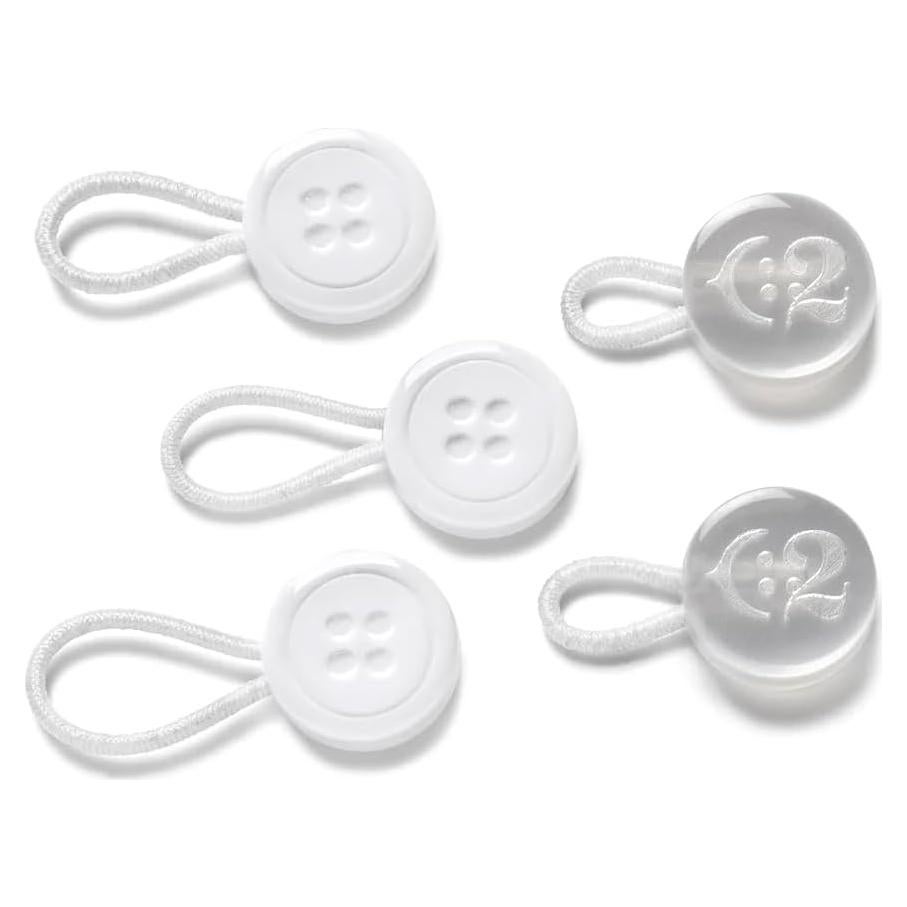 Extensores de Cuello Elástico C2 para Camisas de Hombre - 5 Piezas