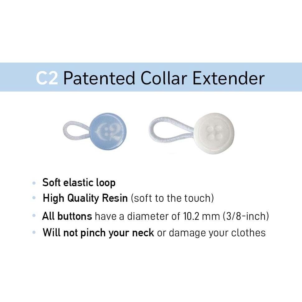 Extensor de Cuello de Camisa C2 - Paquete de 5 - Elástico