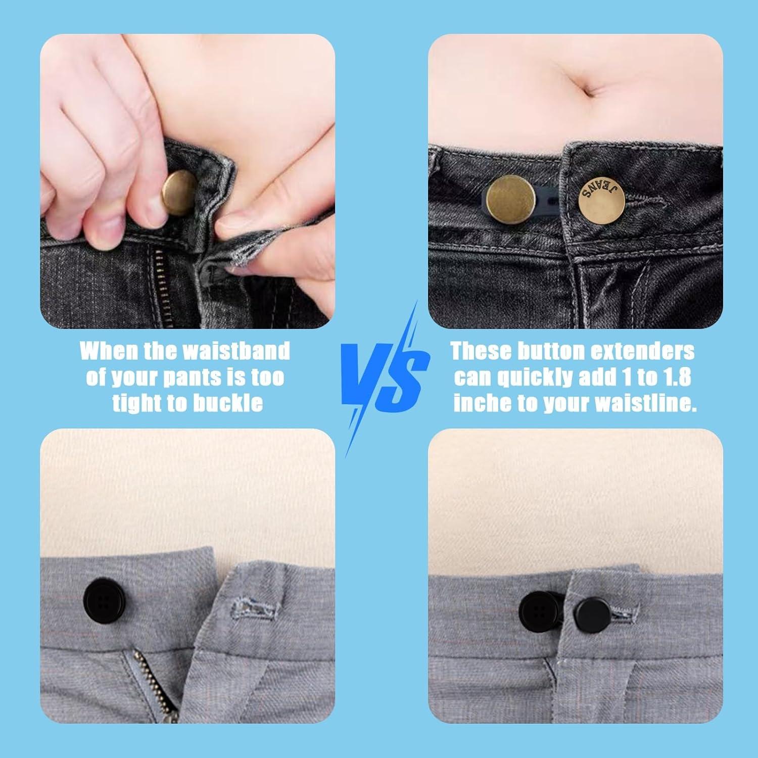 Extensores de Cintura para Pantalones Kikazarru 16 Piezas