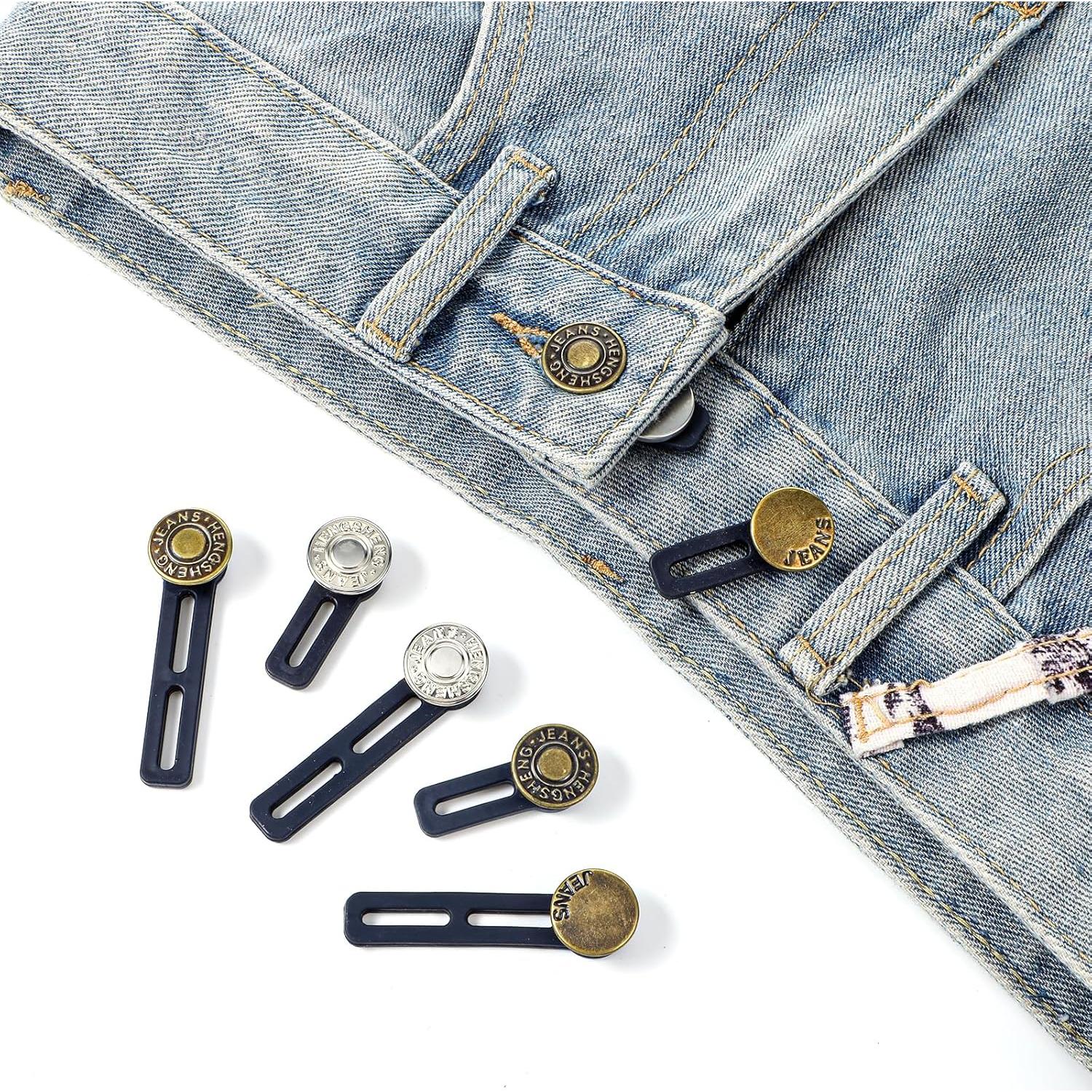 Extensores de Botón Heclia para Jeans - 12PCS, Ajuste Rápido