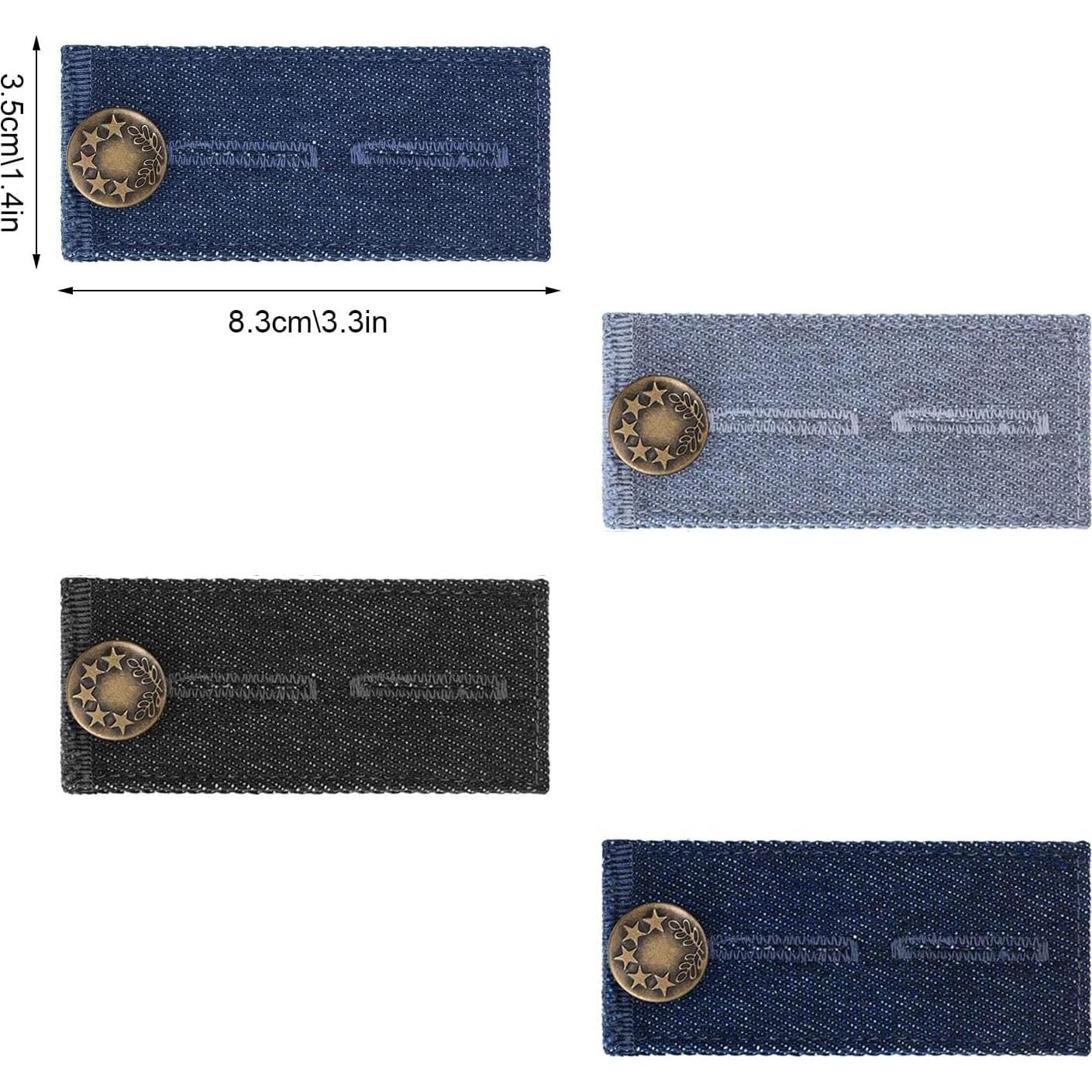 Juego de Extensores de Cintura ZYNERY 8 Piezas para Pantalones