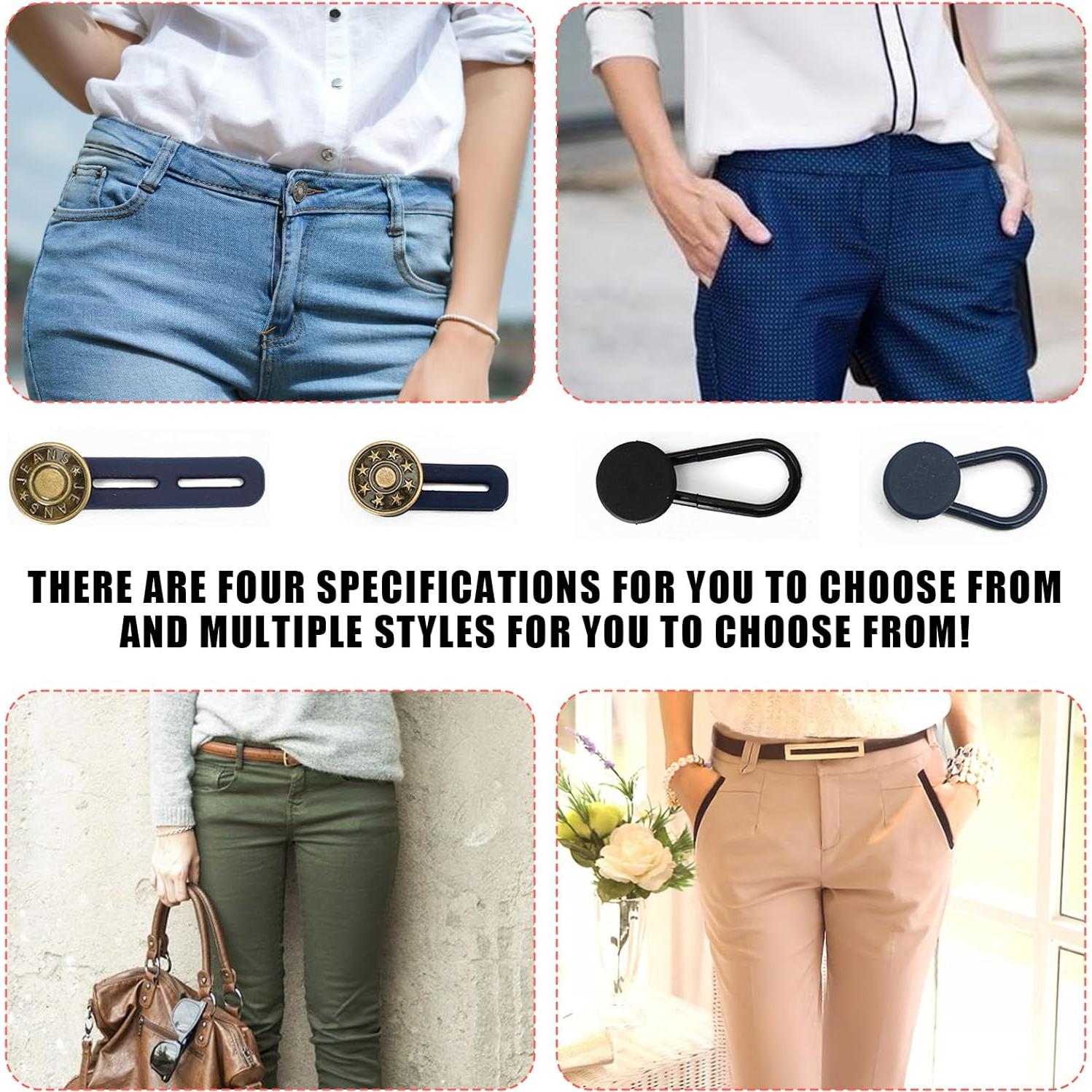 28 Extensores de Botones para Jeans Sin Coser Siutaga