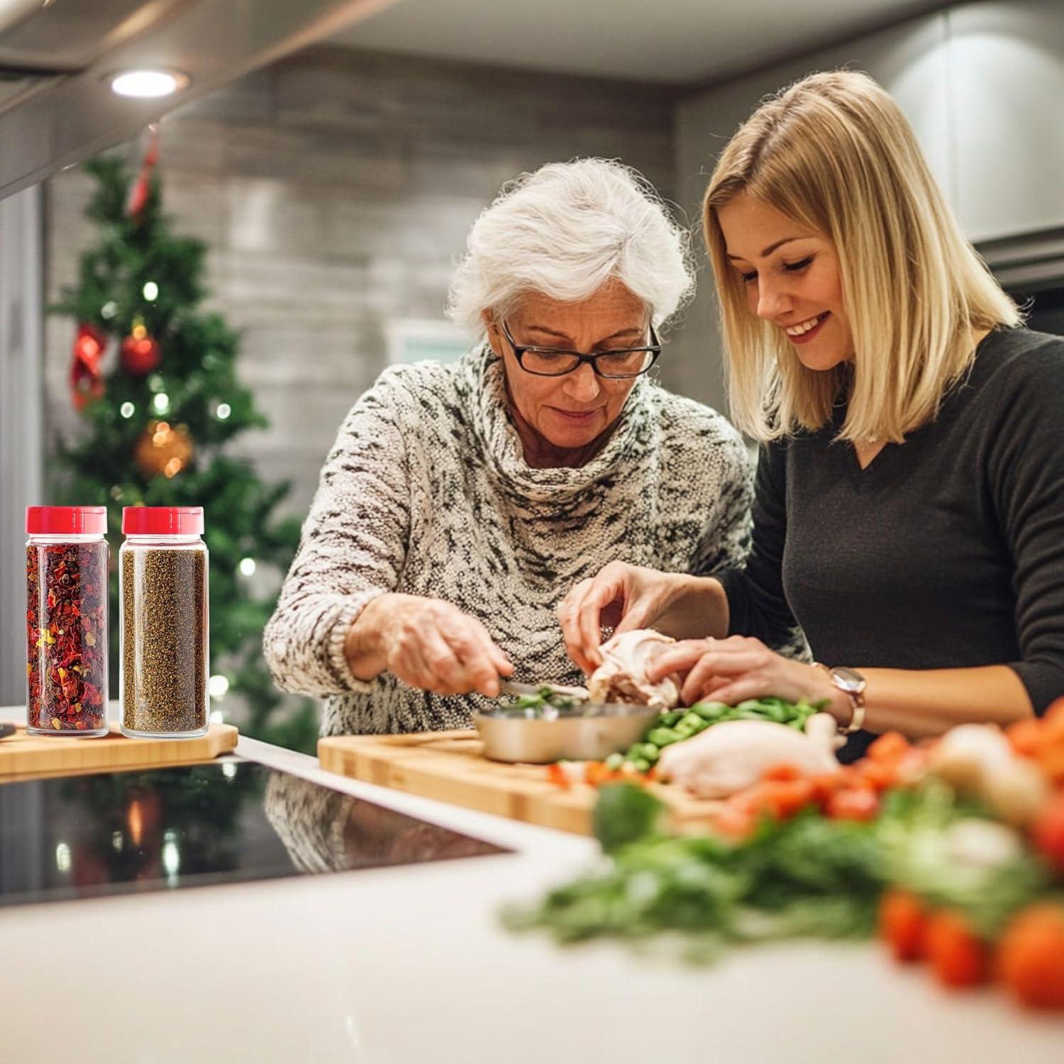 Tarros de Especias de Vidrio Jarming 16 oz con Dosificador