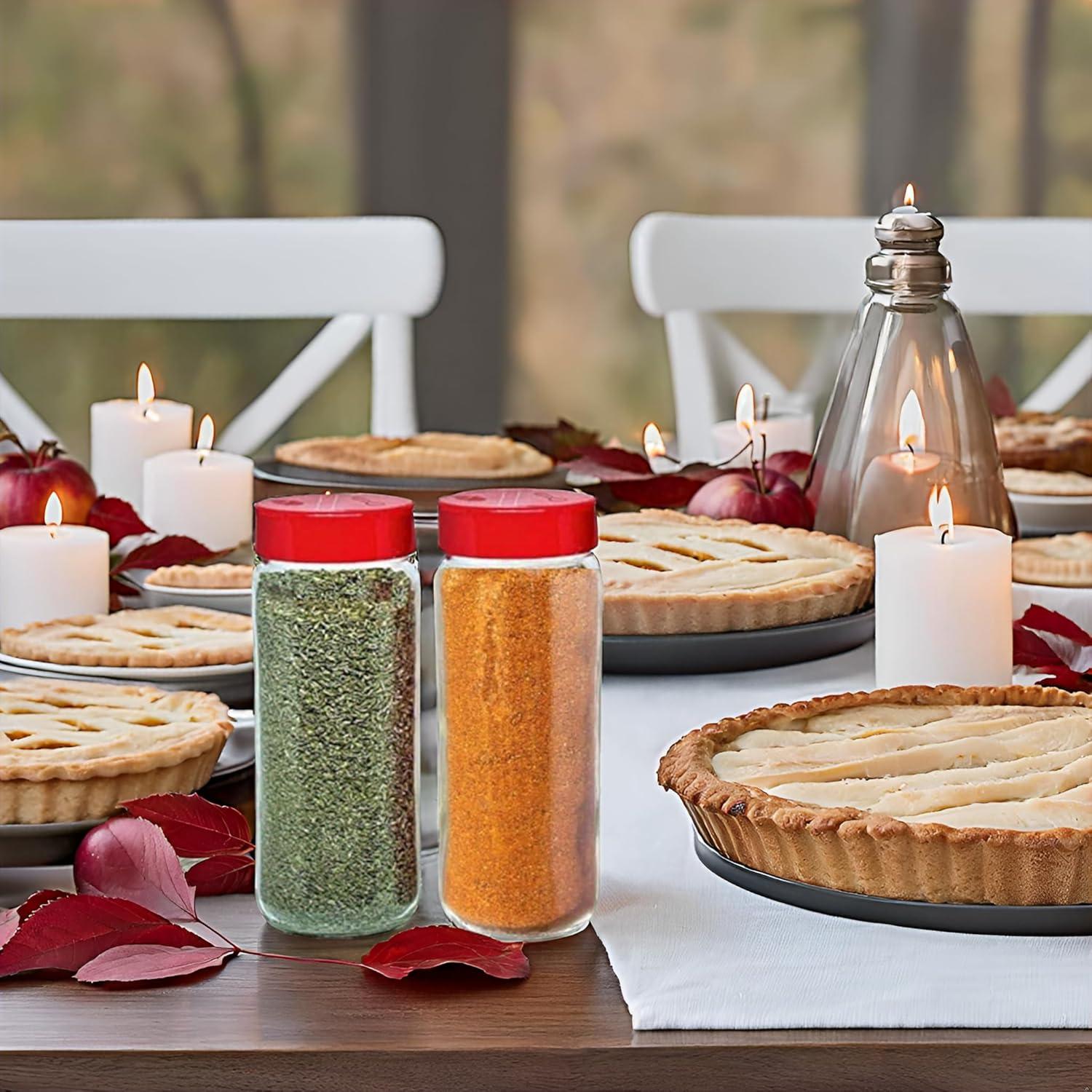 Tarros de Especias de Vidrio Jarming 16 oz con Dosificador