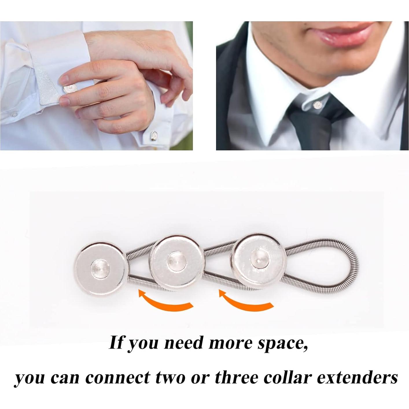 Extensor de Cuello para Camisas de Hombre YOUFEN 1.27 cm 6 Pcs