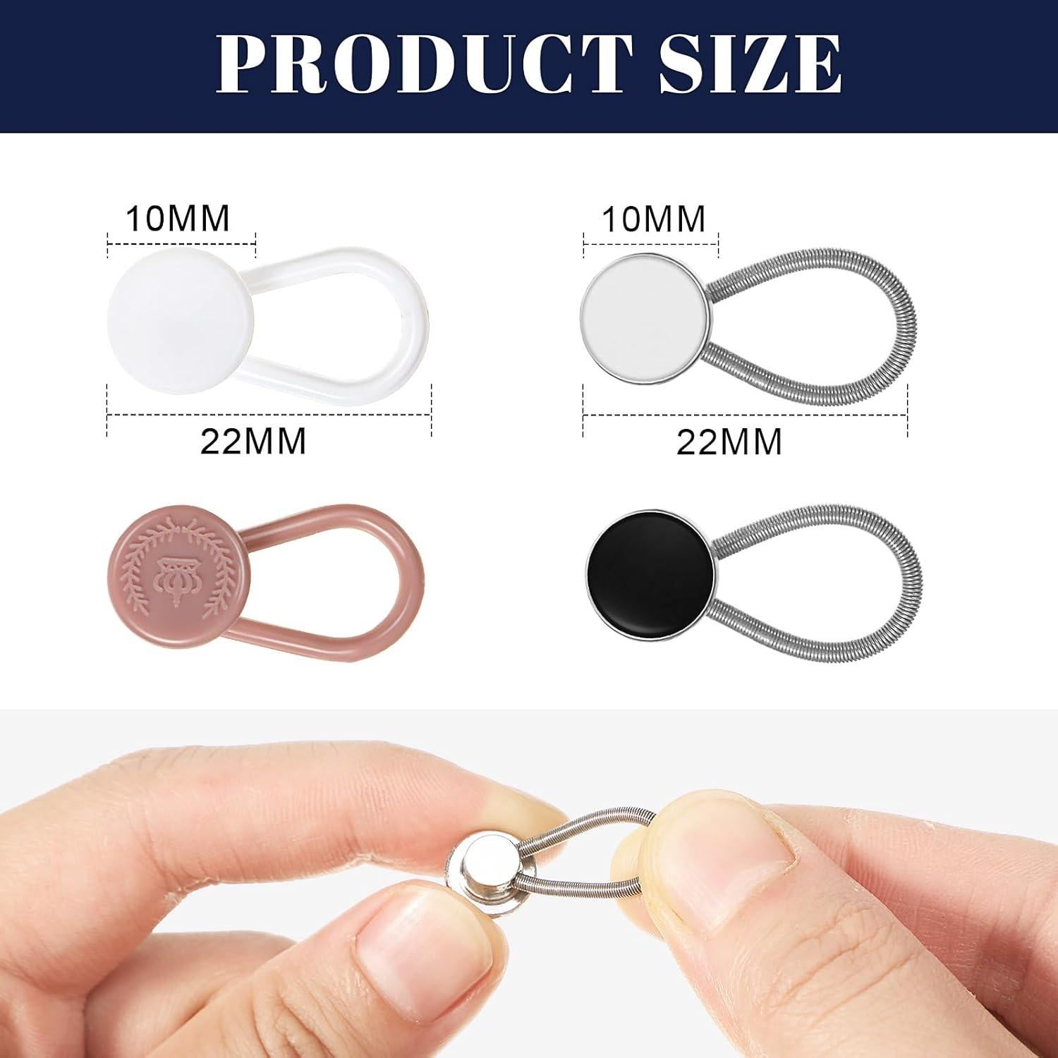 Juego de Extensores de Botón Canlierr 60 Pcs Multicolor