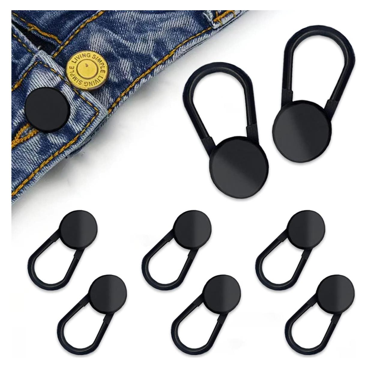 Extensores de Botón MARSHOHO Pack 8 Piezas Silicona Negra