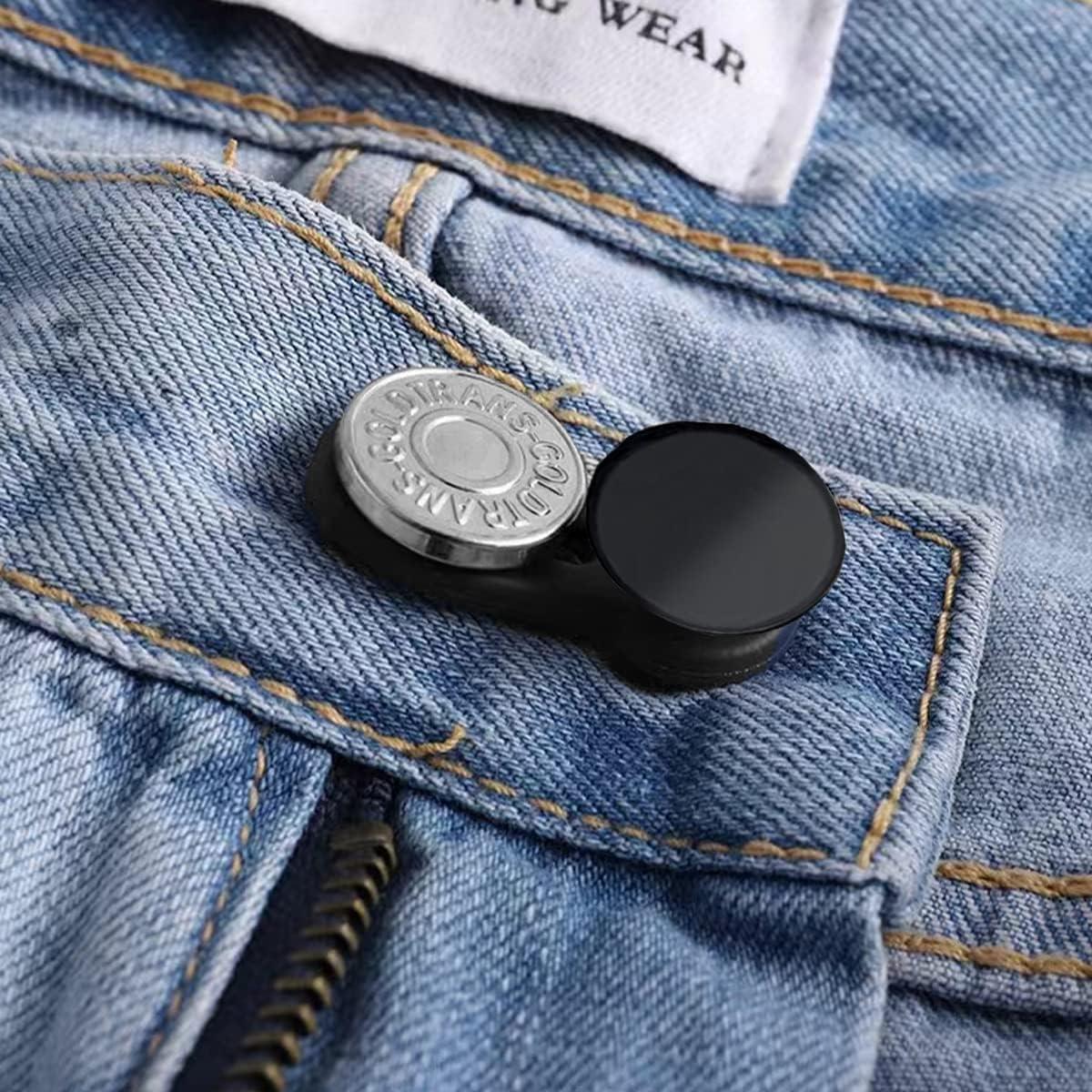 Extensores de Botón MARSHOHO Pack 8 Piezas Silicona Negra