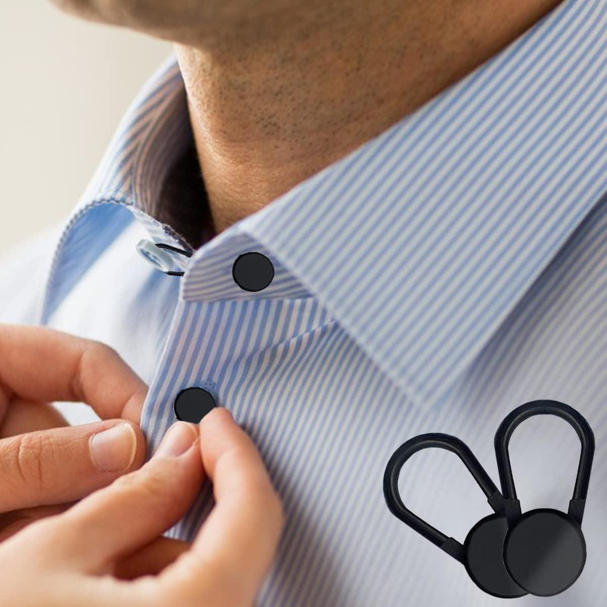 Extensores de Botón MARSHOHO Pack 8 Piezas Silicona Negra