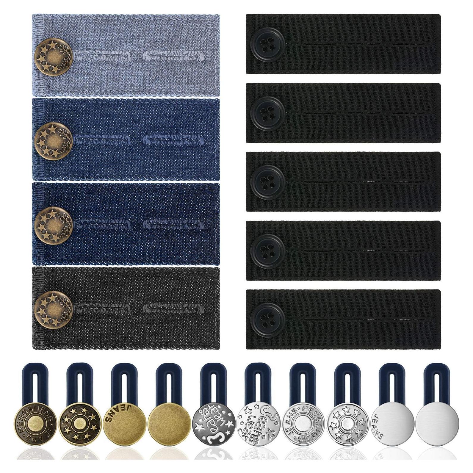 Extensores de Cintura Ajustables WILLBOND 19 Piezas para Jeans