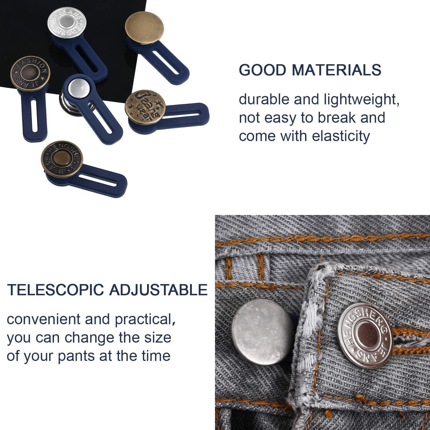 Extensores de Cintura Ajustables WILLBOND 19 Piezas para Jeans