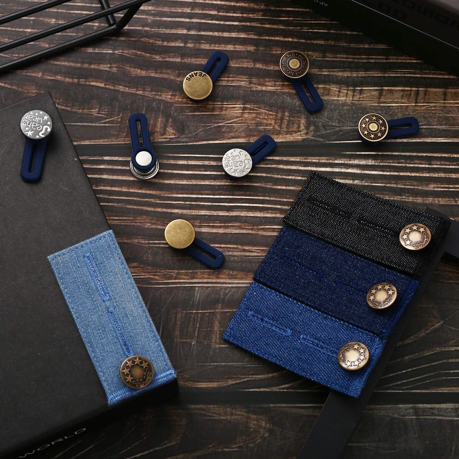 Extensores de Cintura Ajustables WILLBOND 19 Piezas para Jeans