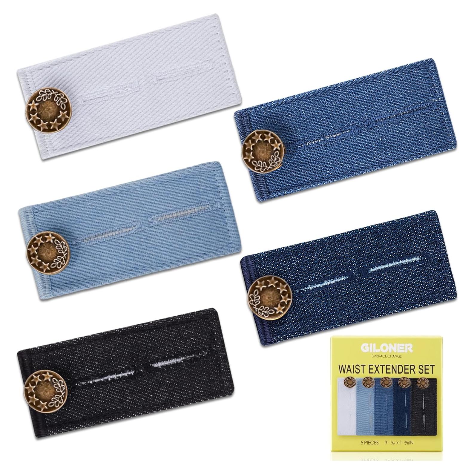 Extensores de Cintura para Pantalones Giloner 5-Pack Multicolor