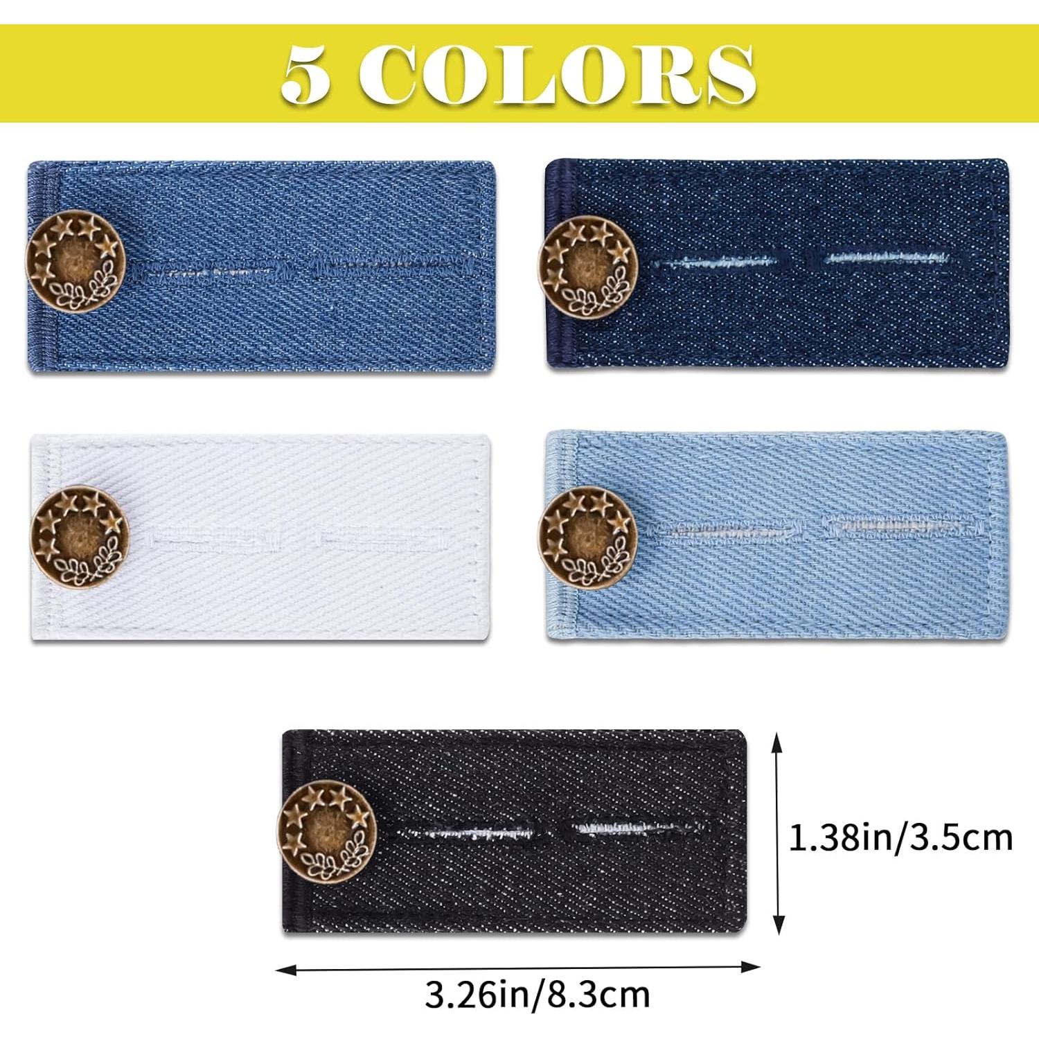 Extensores de Cintura para Pantalones Giloner 5-Pack Multicolor