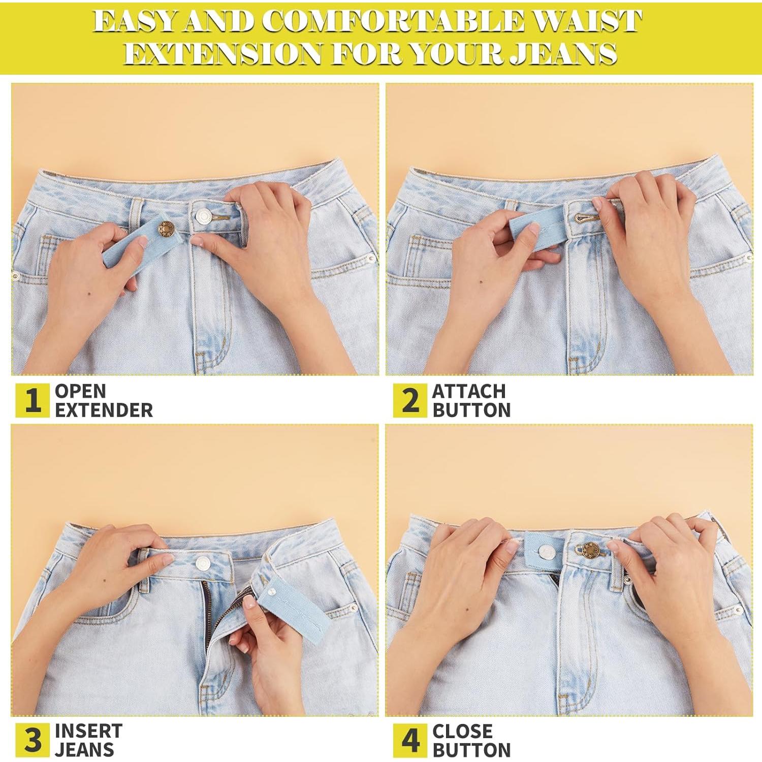 Extensores de Cintura para Pantalones Giloner 5-Pack Multicolor