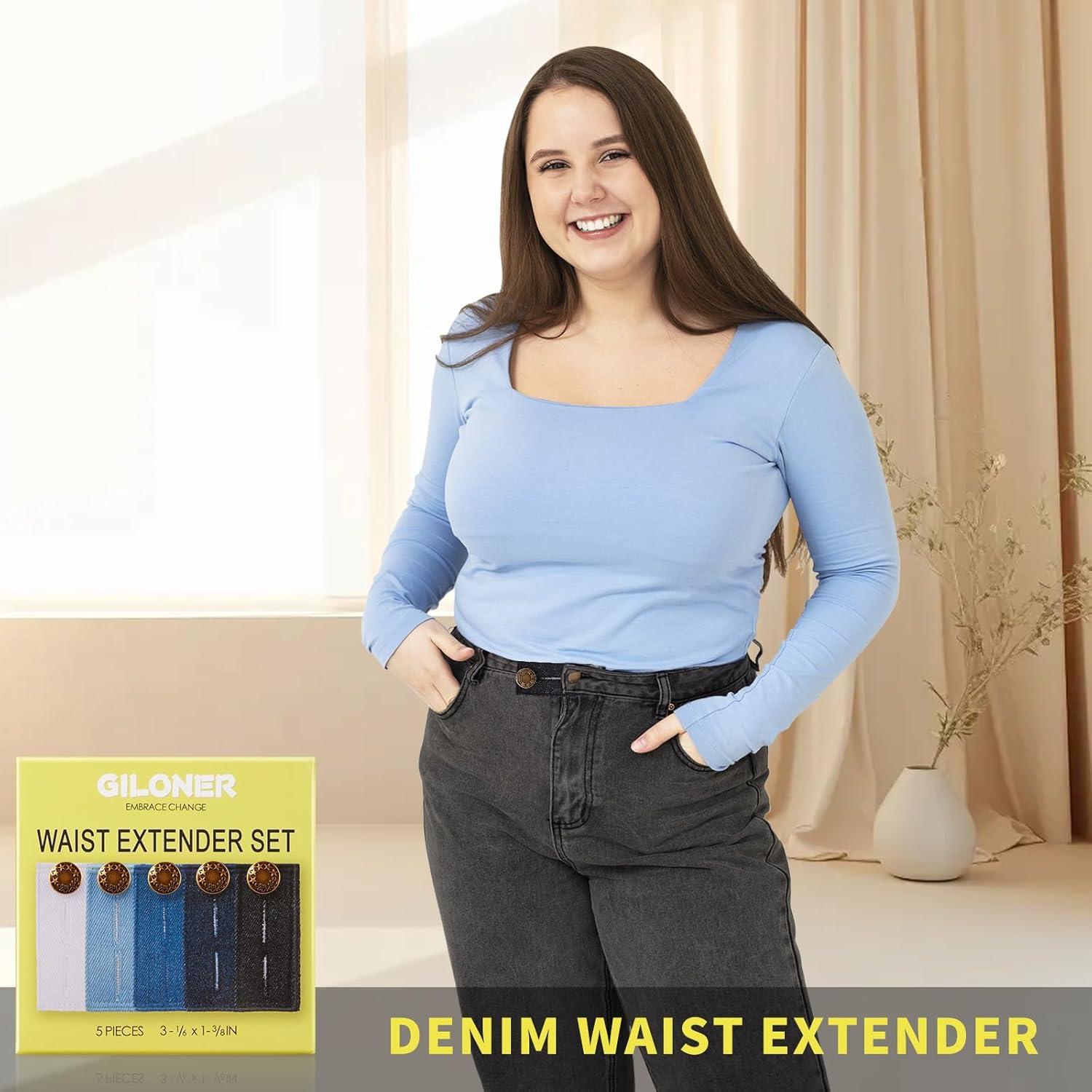 Extensores de Cintura para Pantalones Giloner 5-Pack Multicolor