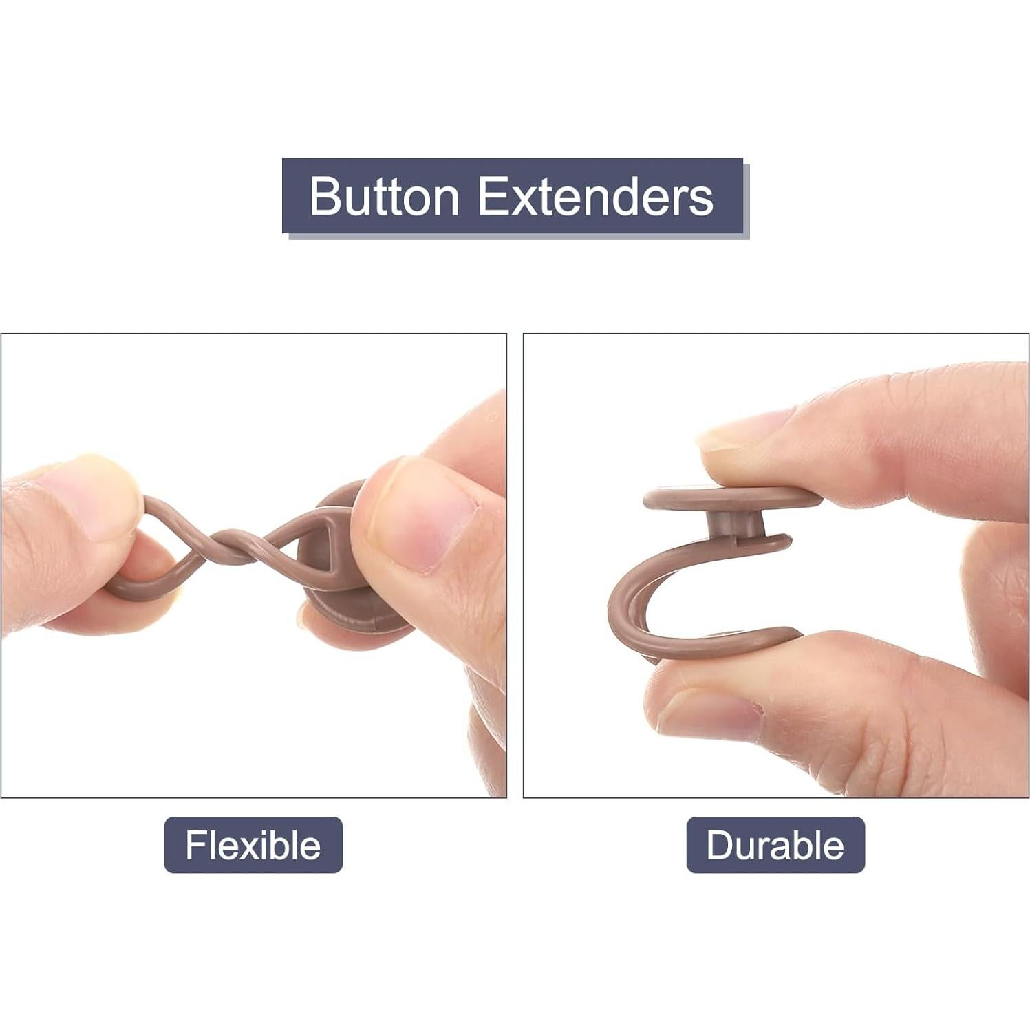 Extensores de Botón uxcell 10Pcs 15mm Blanco para Jeans