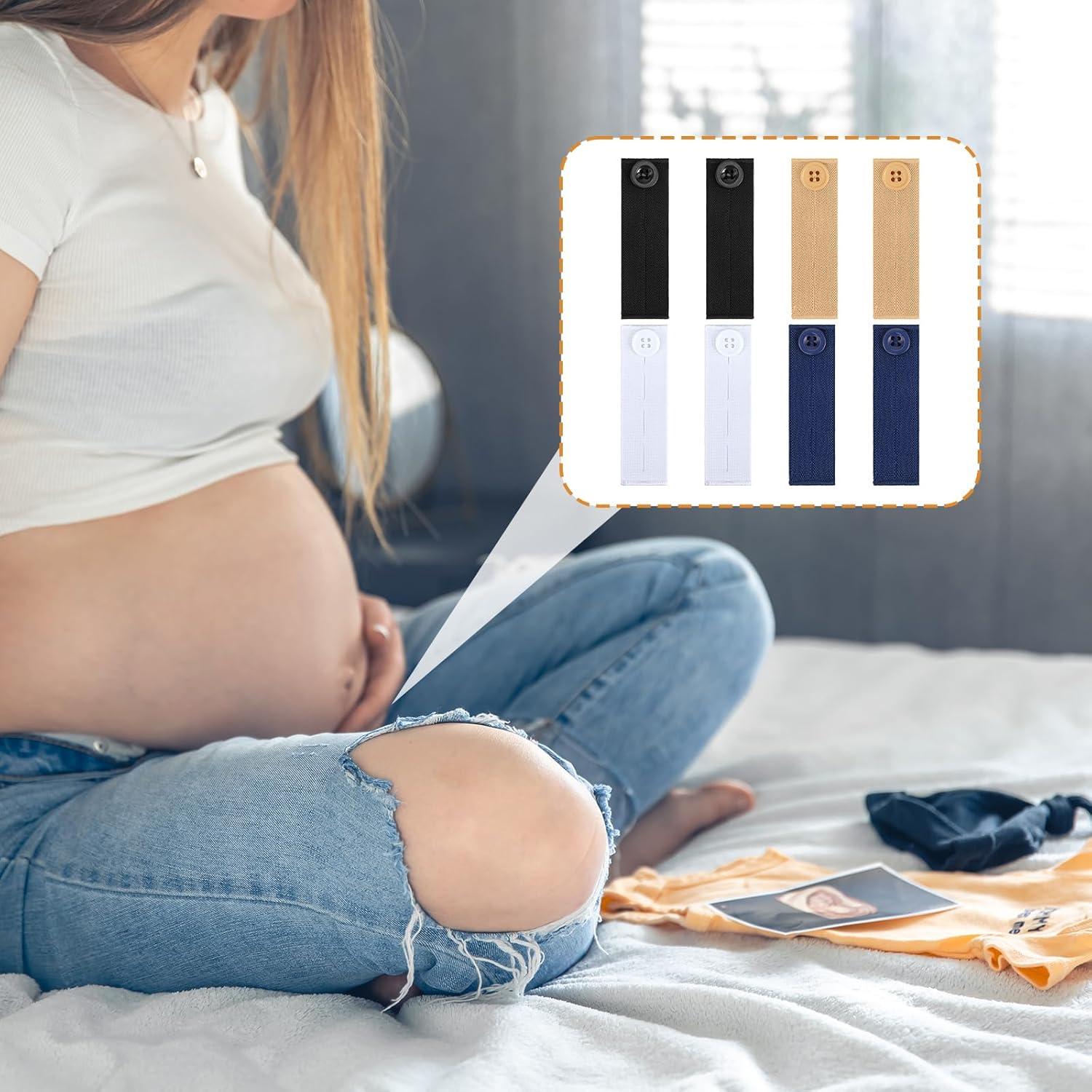 8 Extensores de Cintura Elásticos Aysatogc para Pantalones