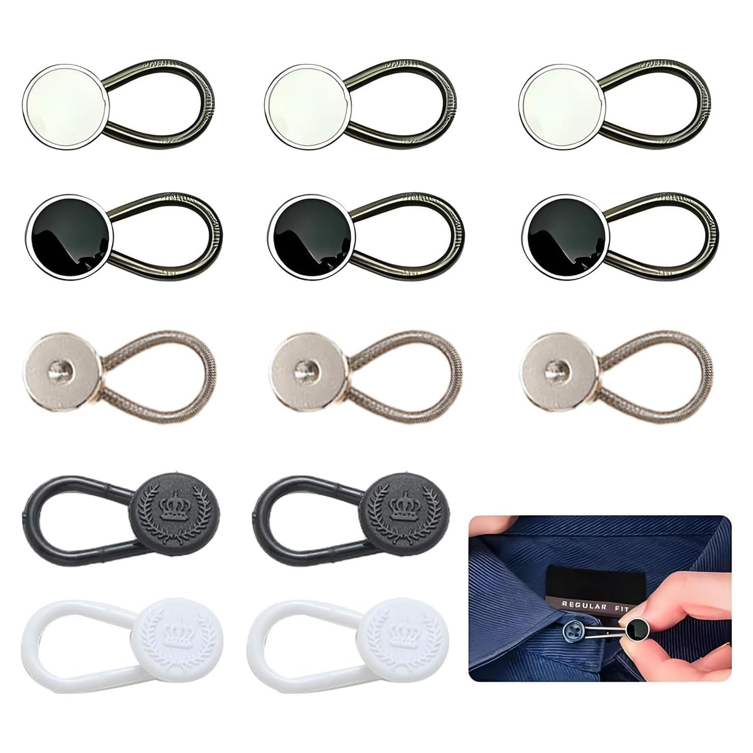 18 Extensores de Botón para Cuello y Cintura LVYKING