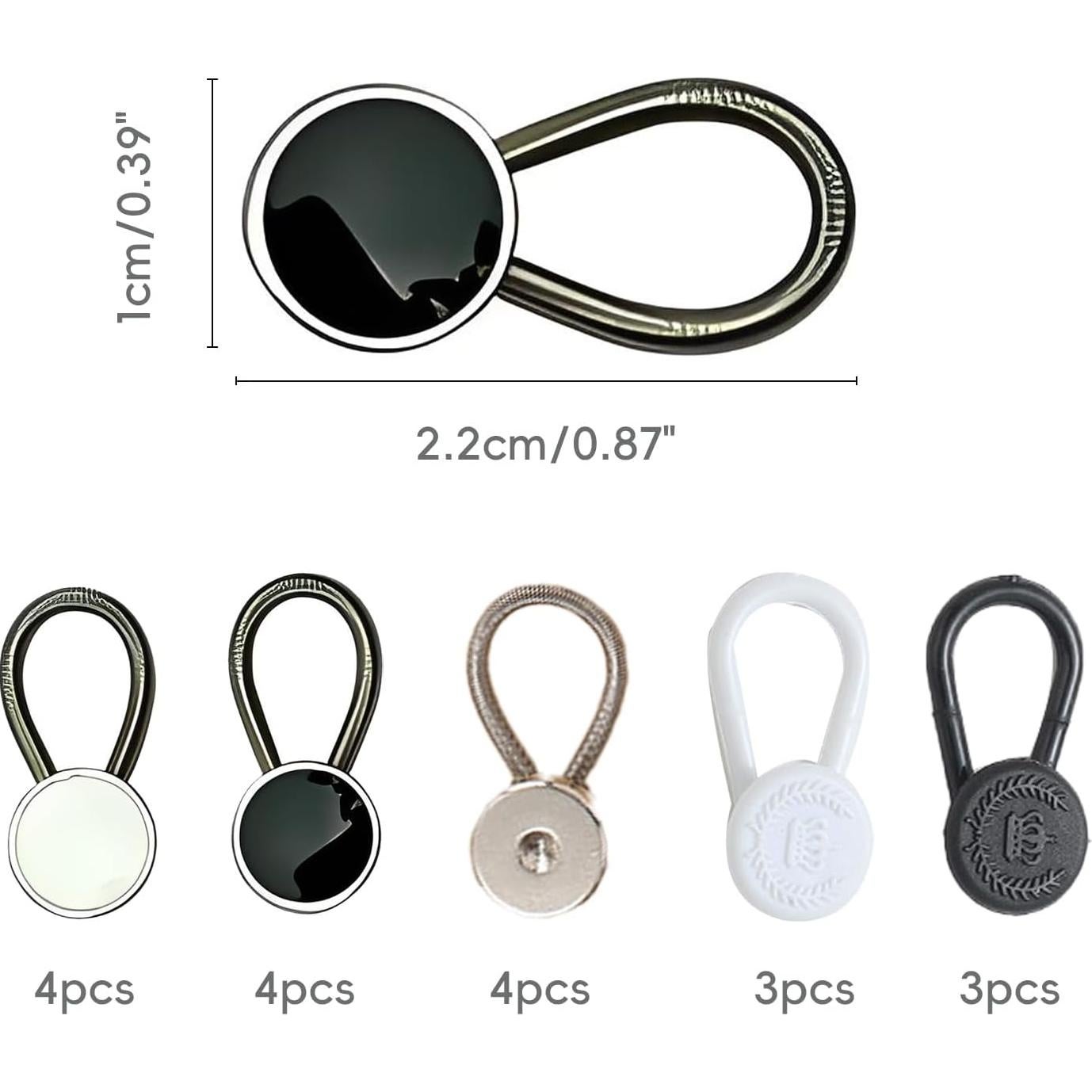 18 Extensores de Botón para Cuello y Cintura LVYKING