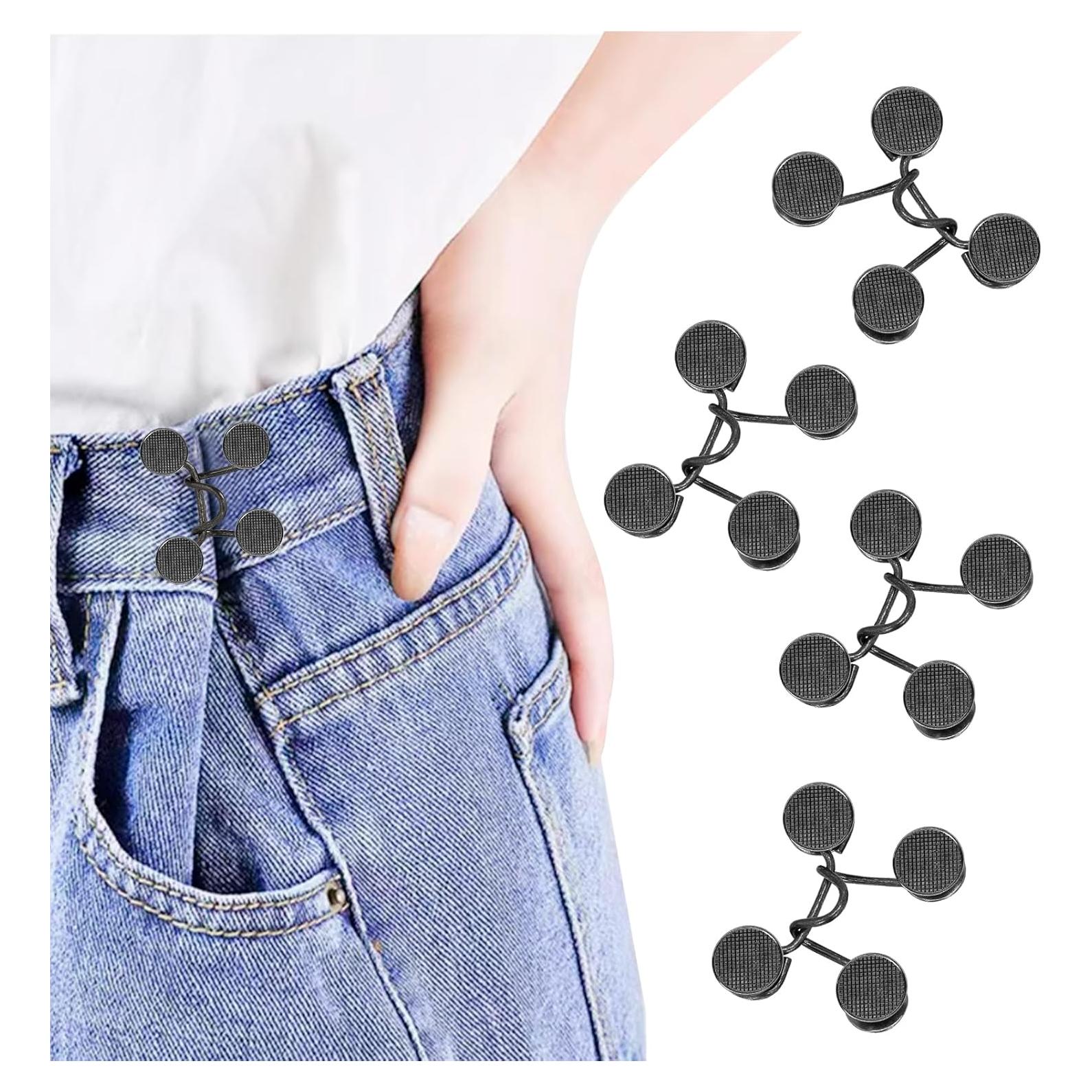 4 Botones Ajustables para Jeans Siutaga - Extensor de Cintura