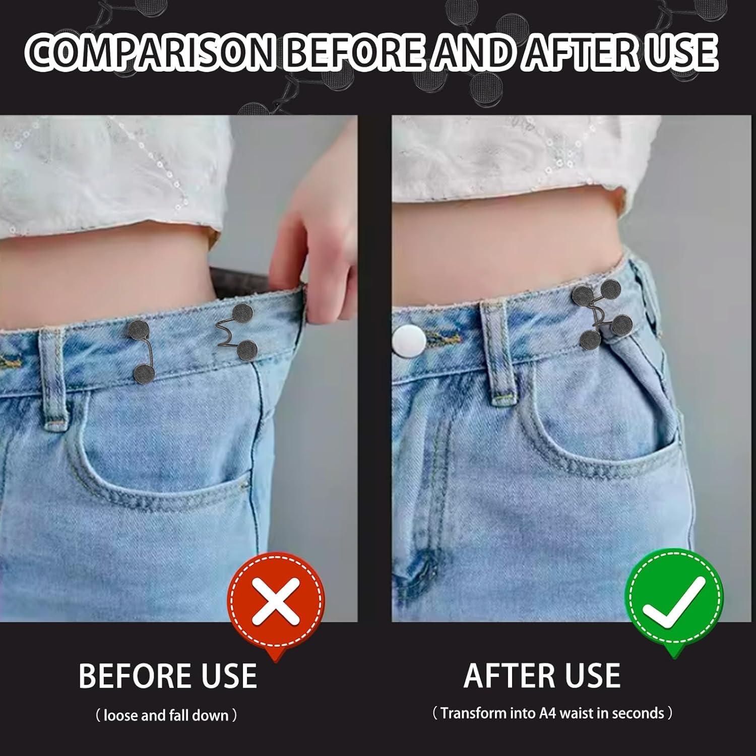 4 Botones Ajustables para Jeans Siutaga - Extensor de Cintura