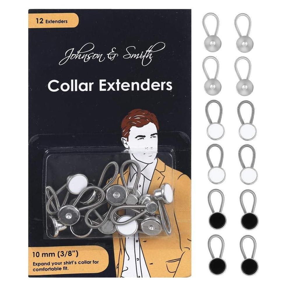 Extensores de Cuello de Metal Johnson & Smith - 12 Piezas 10 mm