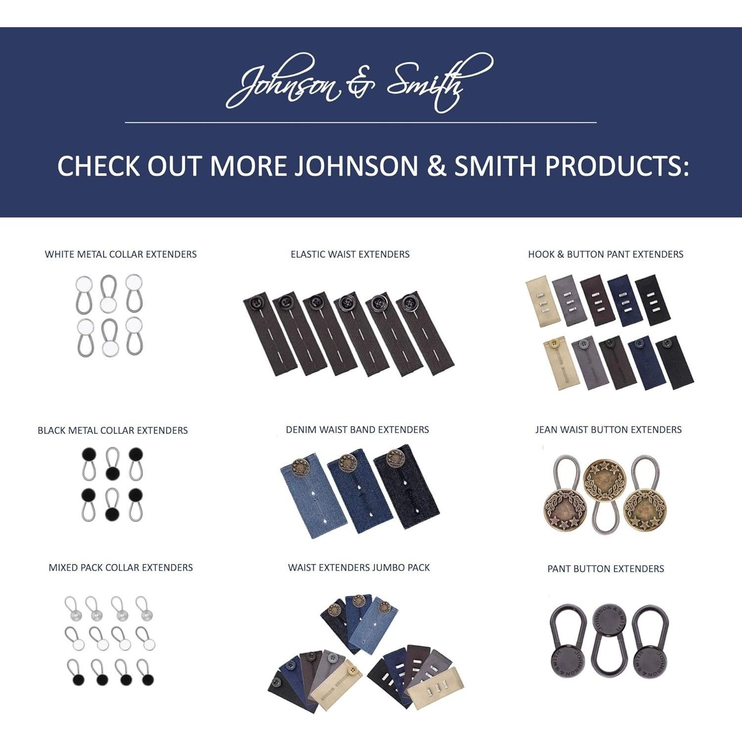 Extensores de Cuello de Metal Johnson & Smith - 12 Piezas 10 mm