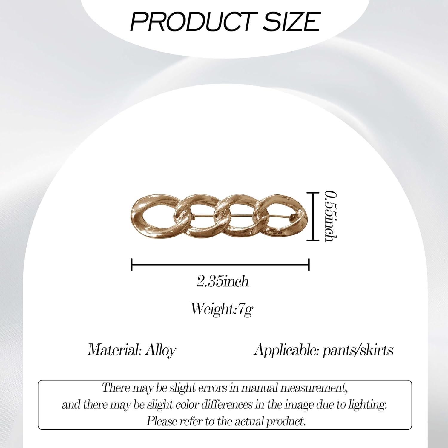 4 Botones Ajustables Qkari para Jeans - Círculo Dorado