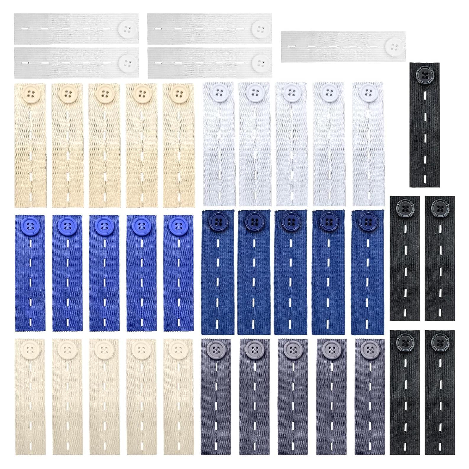 40 Piezas Extensores de Cintura Elásticos LJZP Ajustables