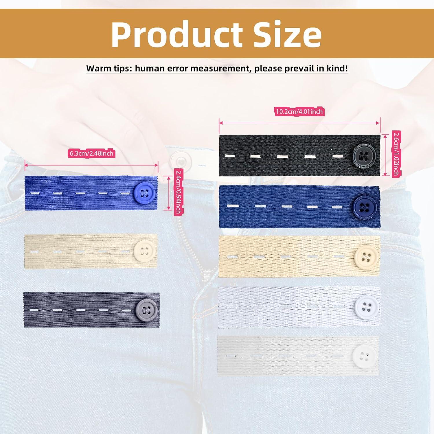 40 Piezas Extensores de Cintura Elásticos LJZP Ajustables