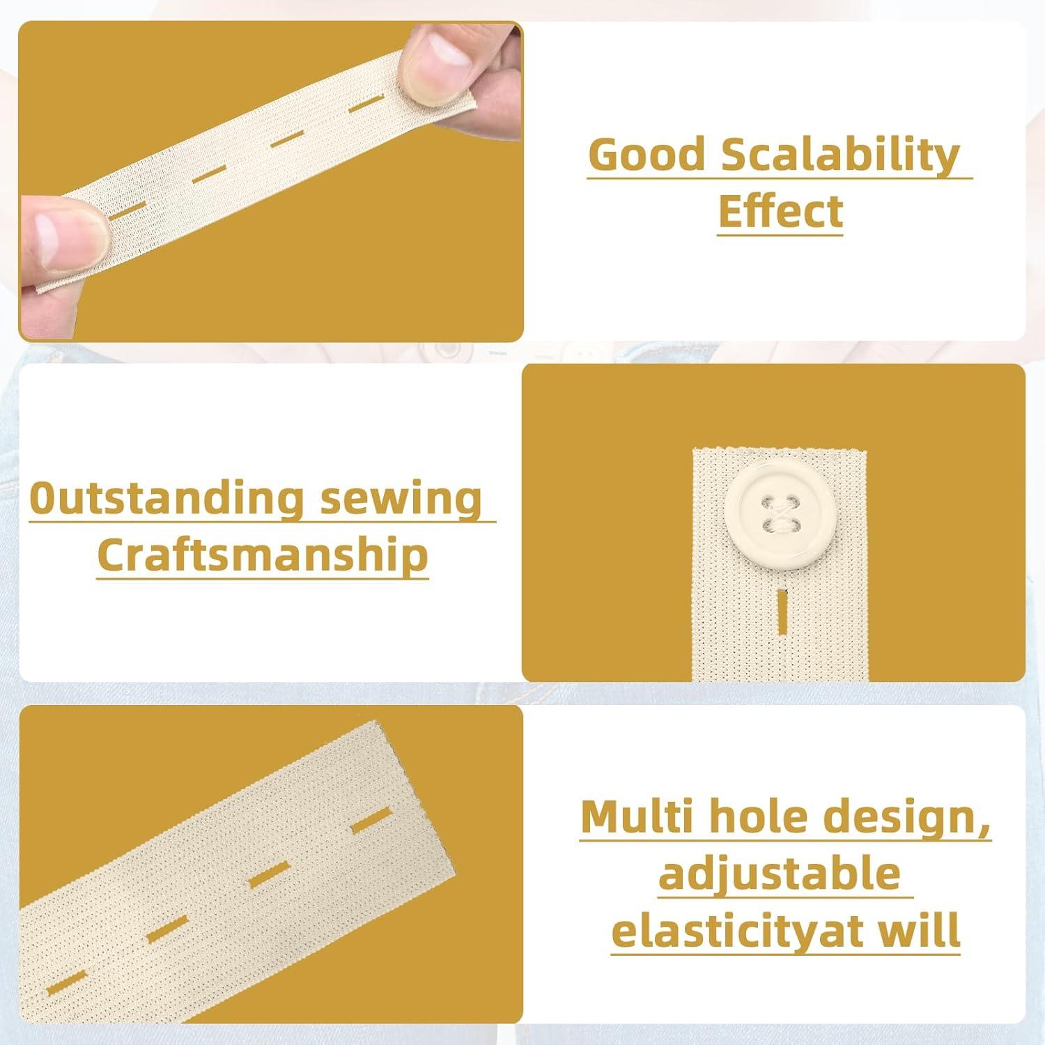 40 Piezas Extensores de Cintura Elásticos LJZP Ajustables