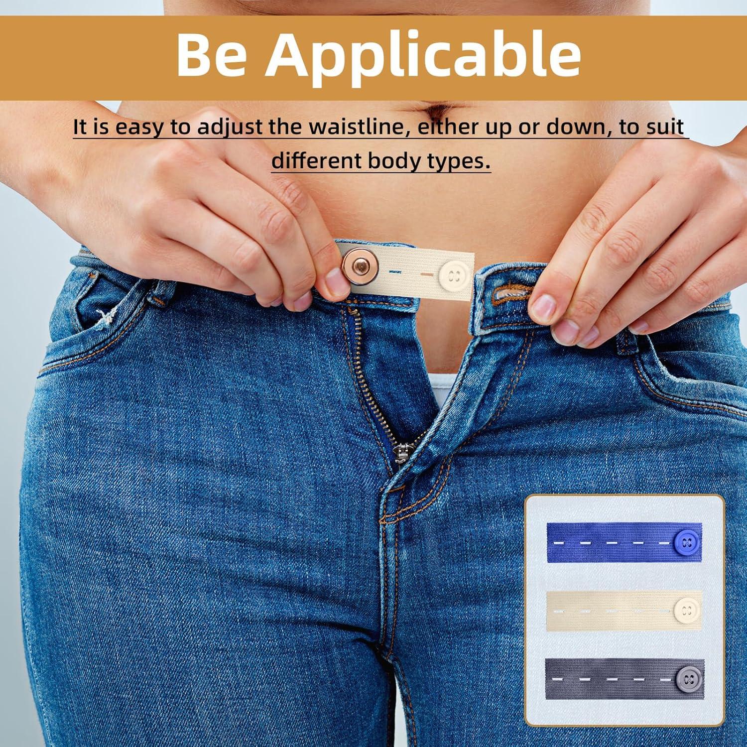 40 Piezas Extensores de Cintura Elásticos LJZP Ajustables