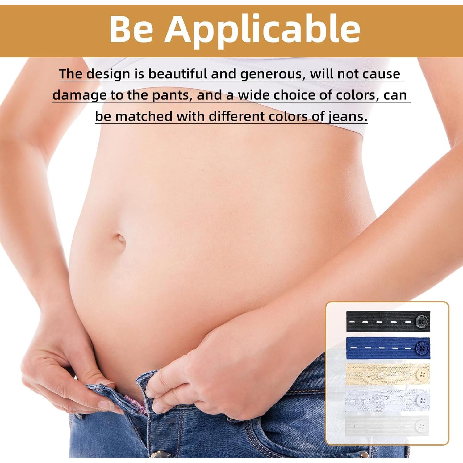 40 Piezas Extensores de Cintura Elásticos LJZP Ajustables