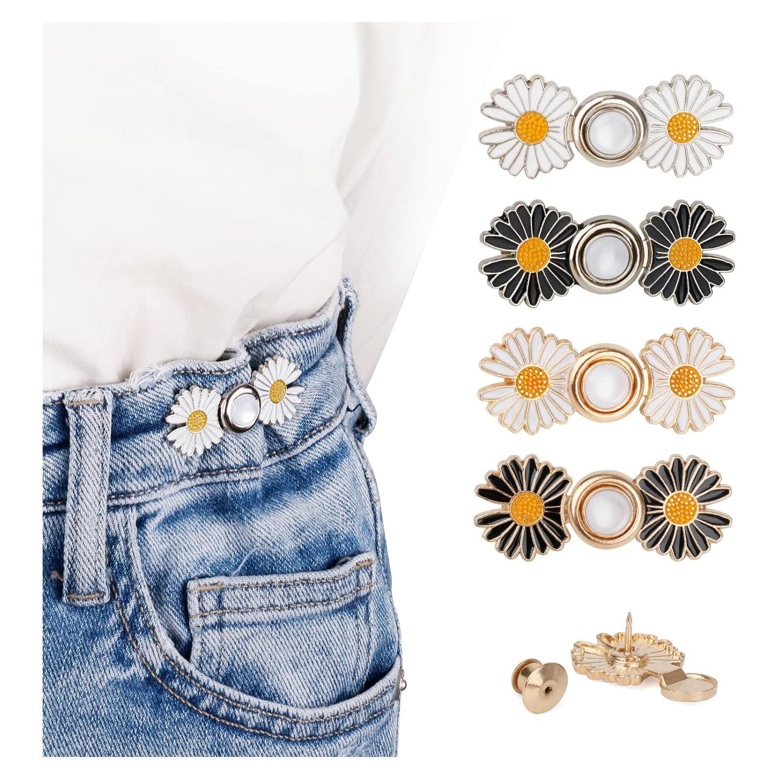 Ajustador de Cintura TOOVREN para Jeans - 4 Conjuntos de Botones