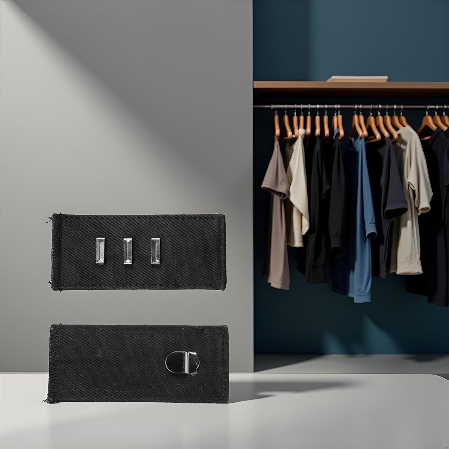 Extensores de Cintura Ajustables Jinshining - Negro - 2.54 a 7.62 cm