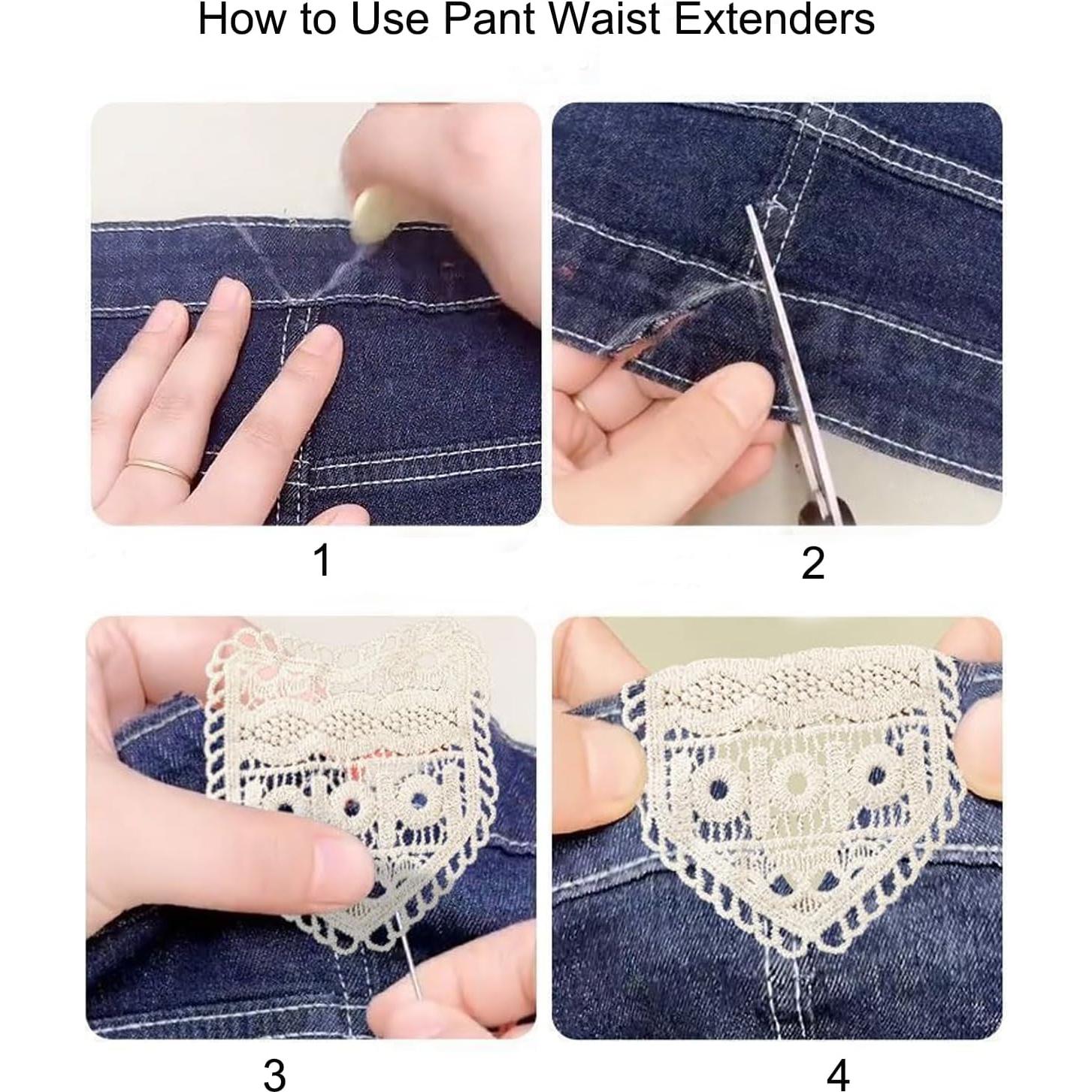 6 Extensores de Cintura para Pantalones Jeans CELLIFEZY