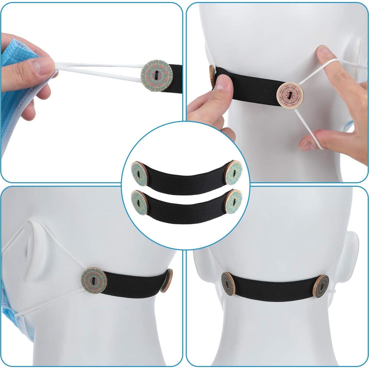 Extensor de Correa para Orejas WILLBOND Ajustable Antideslizante 30 Pzas