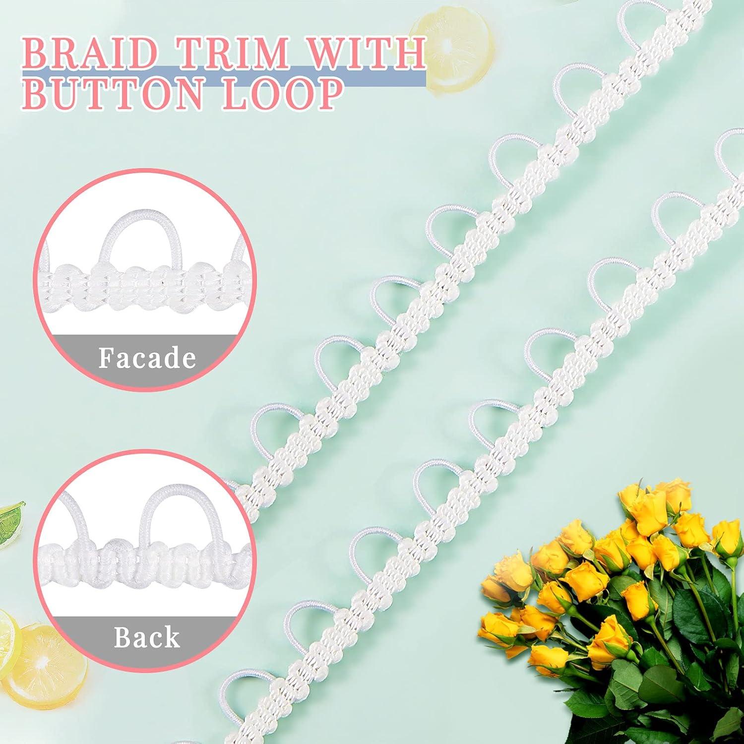 Trenzado Gimp Elástico WILLBOND 9.14m Blanco para Boda