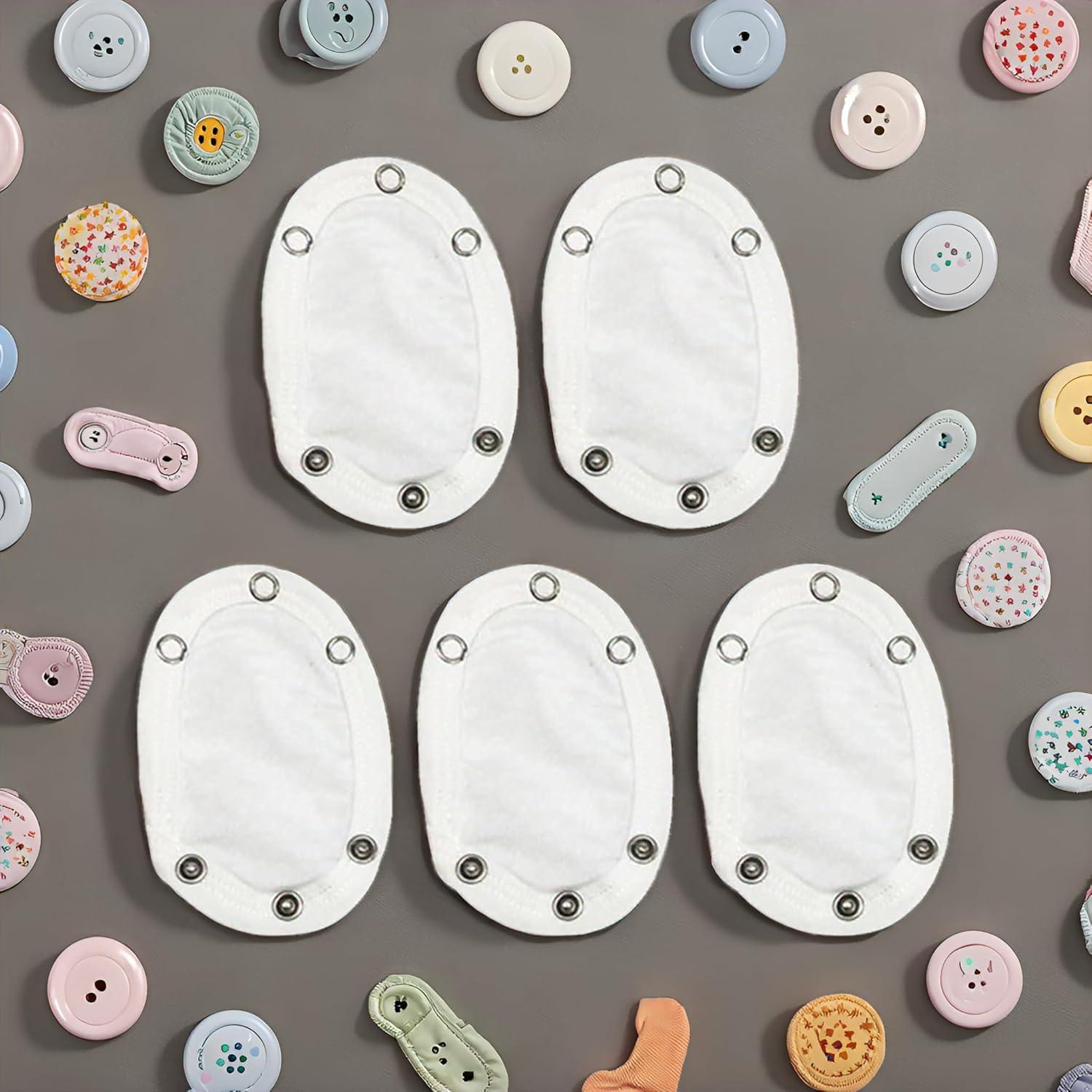 Extensores de Pañal para Bebé GANPUB - 5 Pcs Botón a Presión