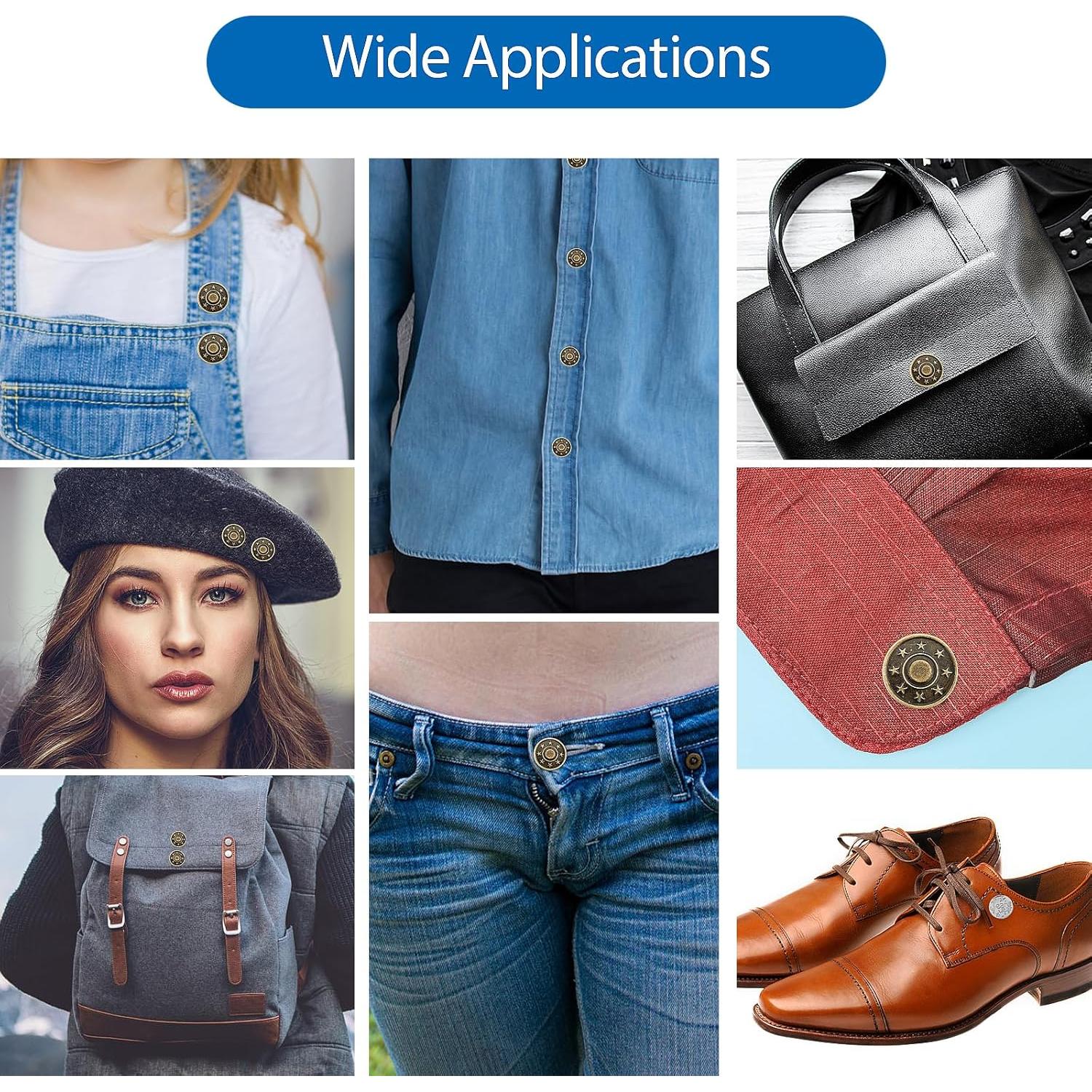 Kit de Reemplazo de Botones para Jeans Amaxiu 20mm 8PCS