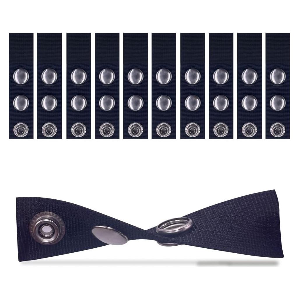 Extensor de Botón LZKZPY para Cubierta de Barco 1-2" Negro 10pack