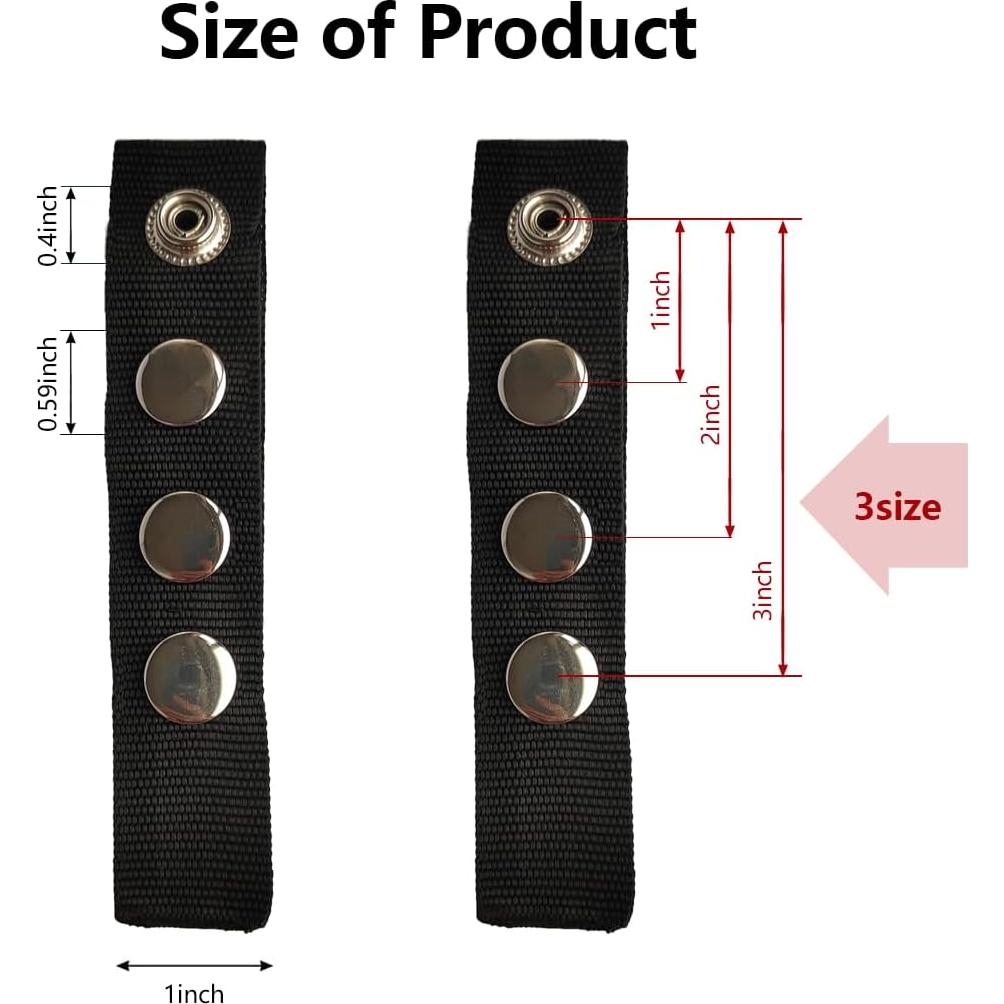 10 Extensores de Botón para Cubierta de Barco Sexyppl 1-3"