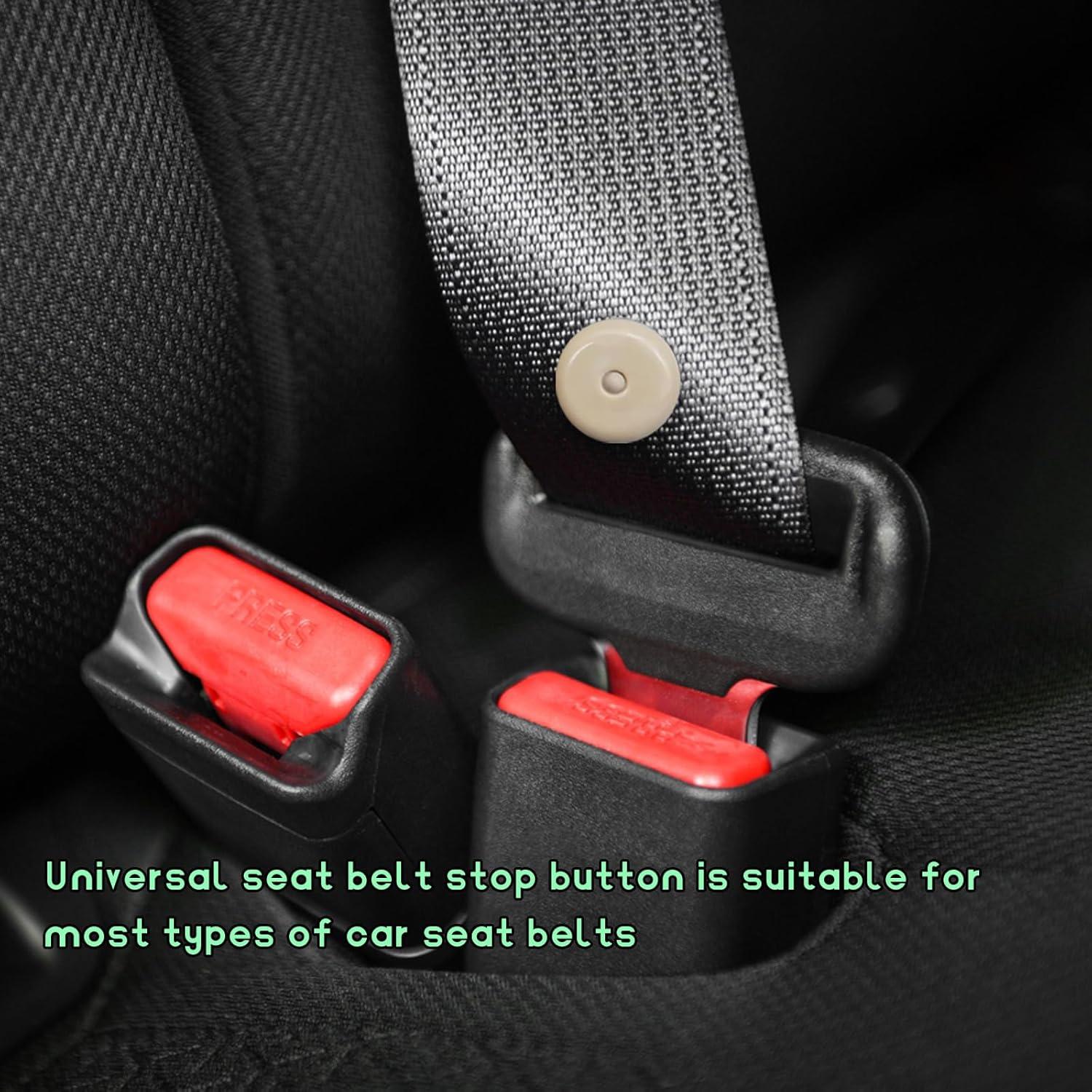 10 Botones de Parada de Cinturón de Seguridad FSTURIOS Beige