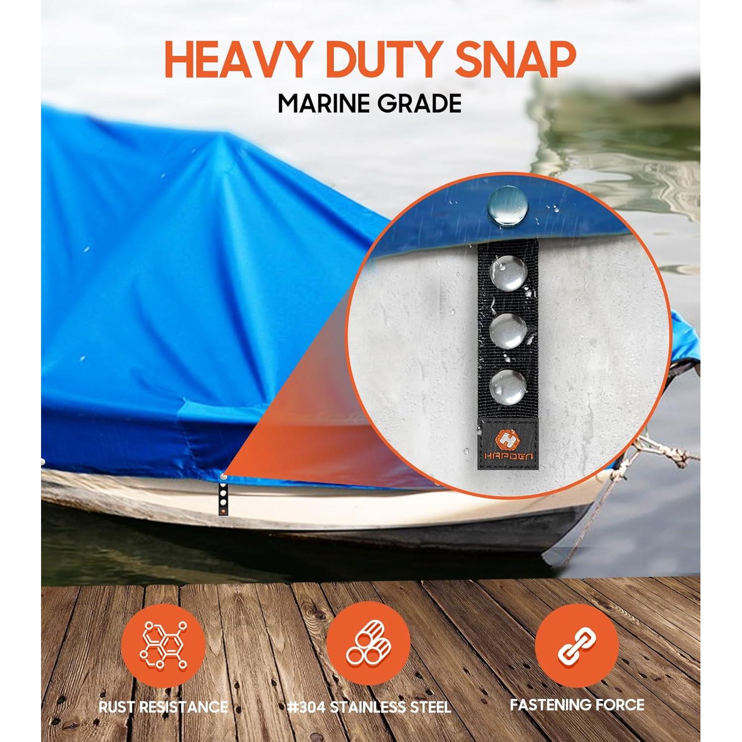 Extensores de Snap HAPDEN para Cubierta de Barco 5 PCS 1-3"