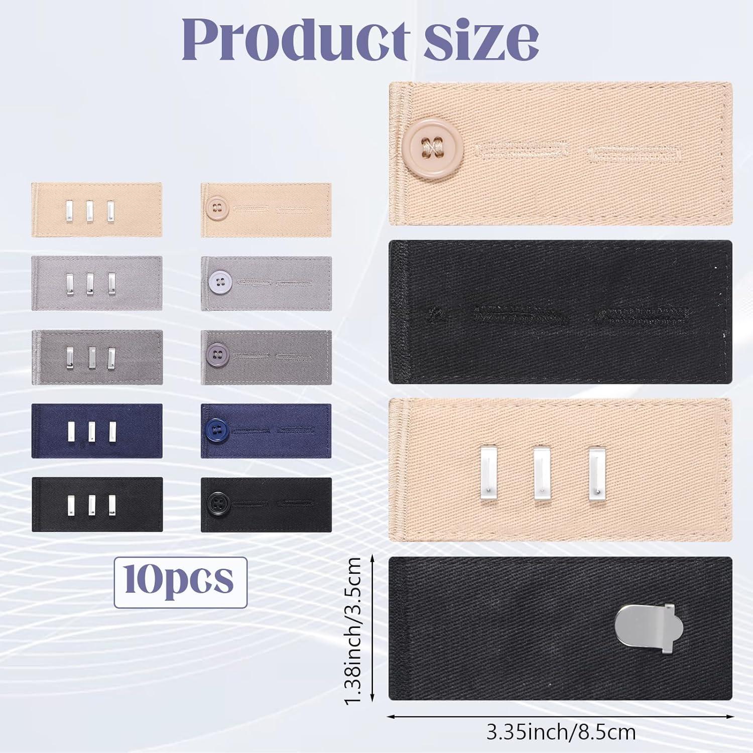 Extensores de Cintura Ajustables Bruislard - 10 Pcs, Unisex