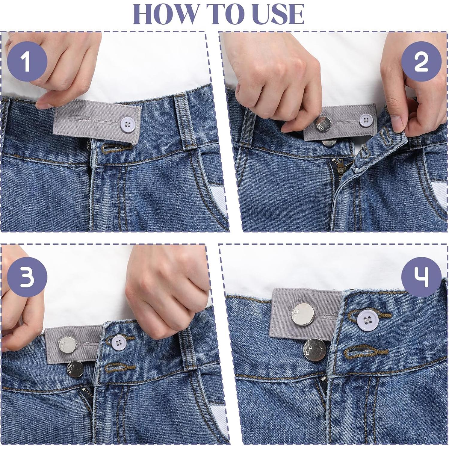 Extensores de Cintura Ajustables Bruislard - 10 Pcs, Unisex